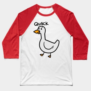 Angry Duck Quack Baseball T-Shirt